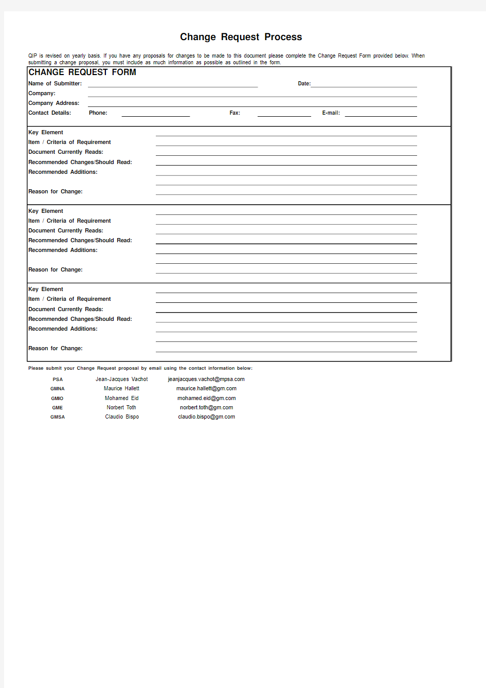 GM-1927-30 QSB+ Audit