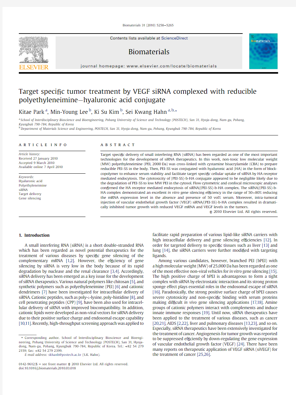 Target specific tumor treatmentby