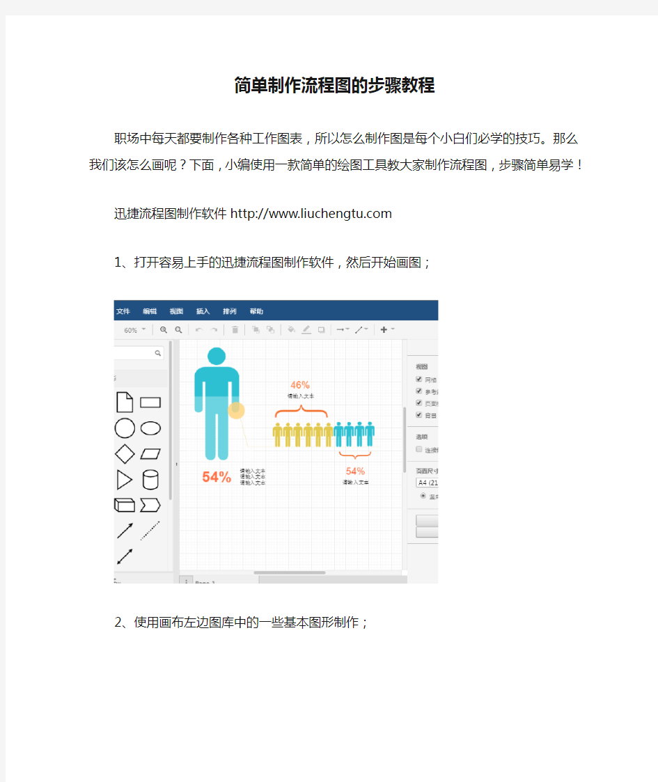 简单制作流程图的步骤教程
