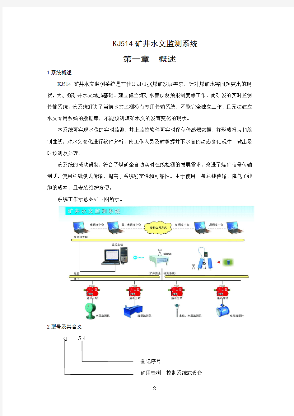 kj514矿井水文监测系统使用说明书