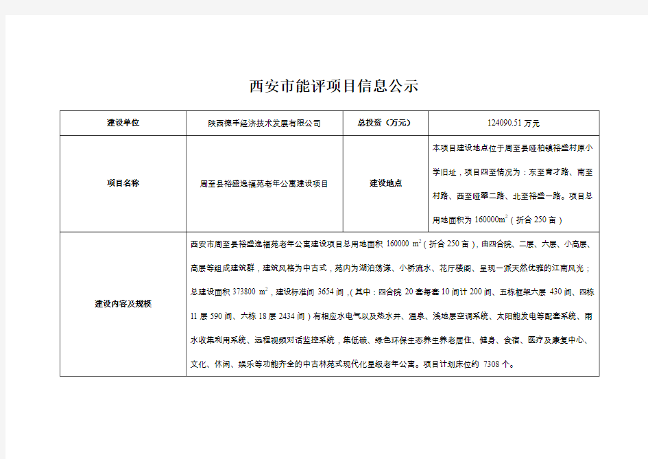 西安市能评项目信息公示 - 西安市发改委