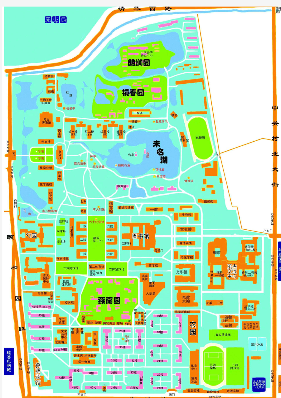 北大校园地图