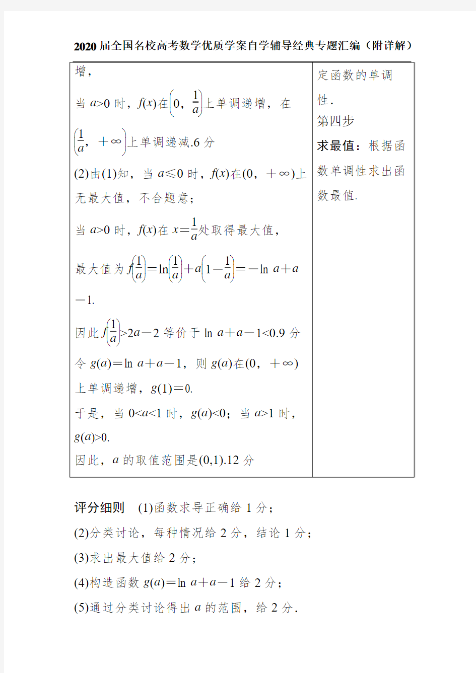  函数的单调性、极值与最值问题