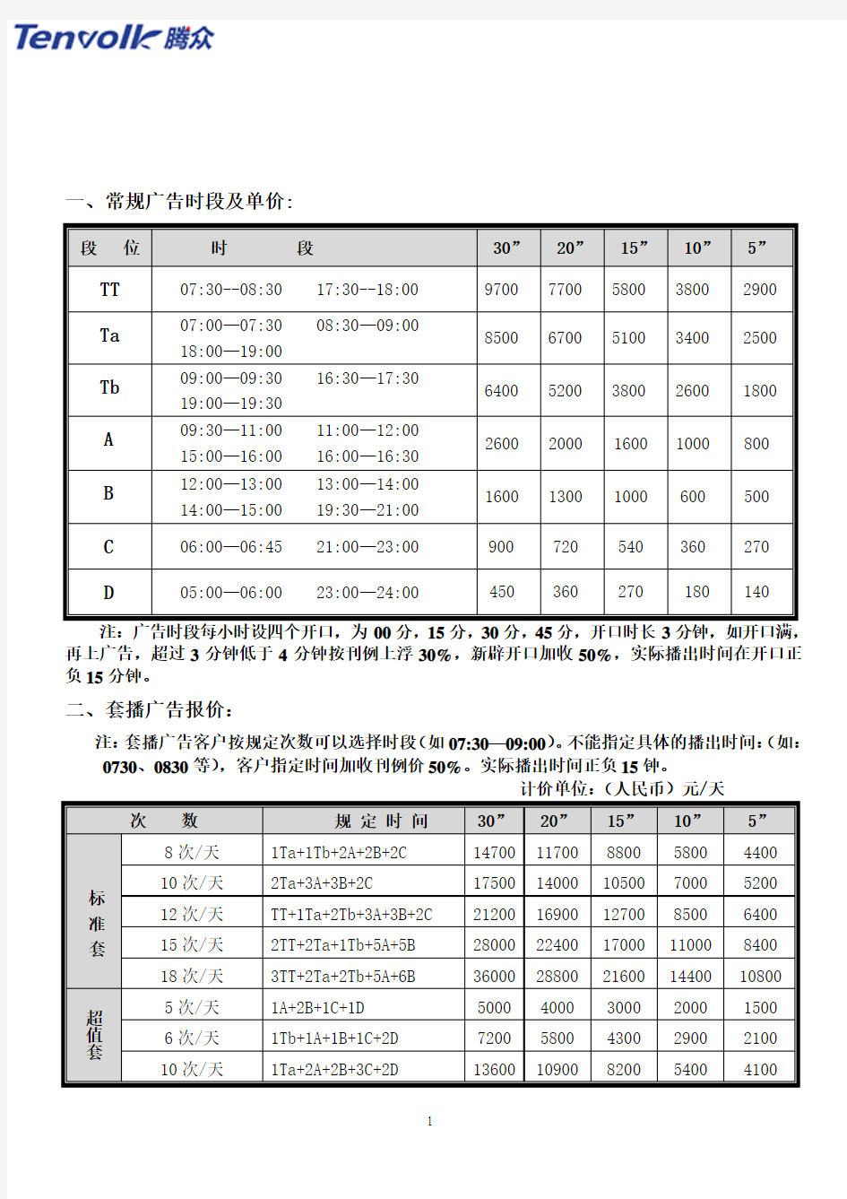 石家庄交通广播(FM94.6)广告价格表