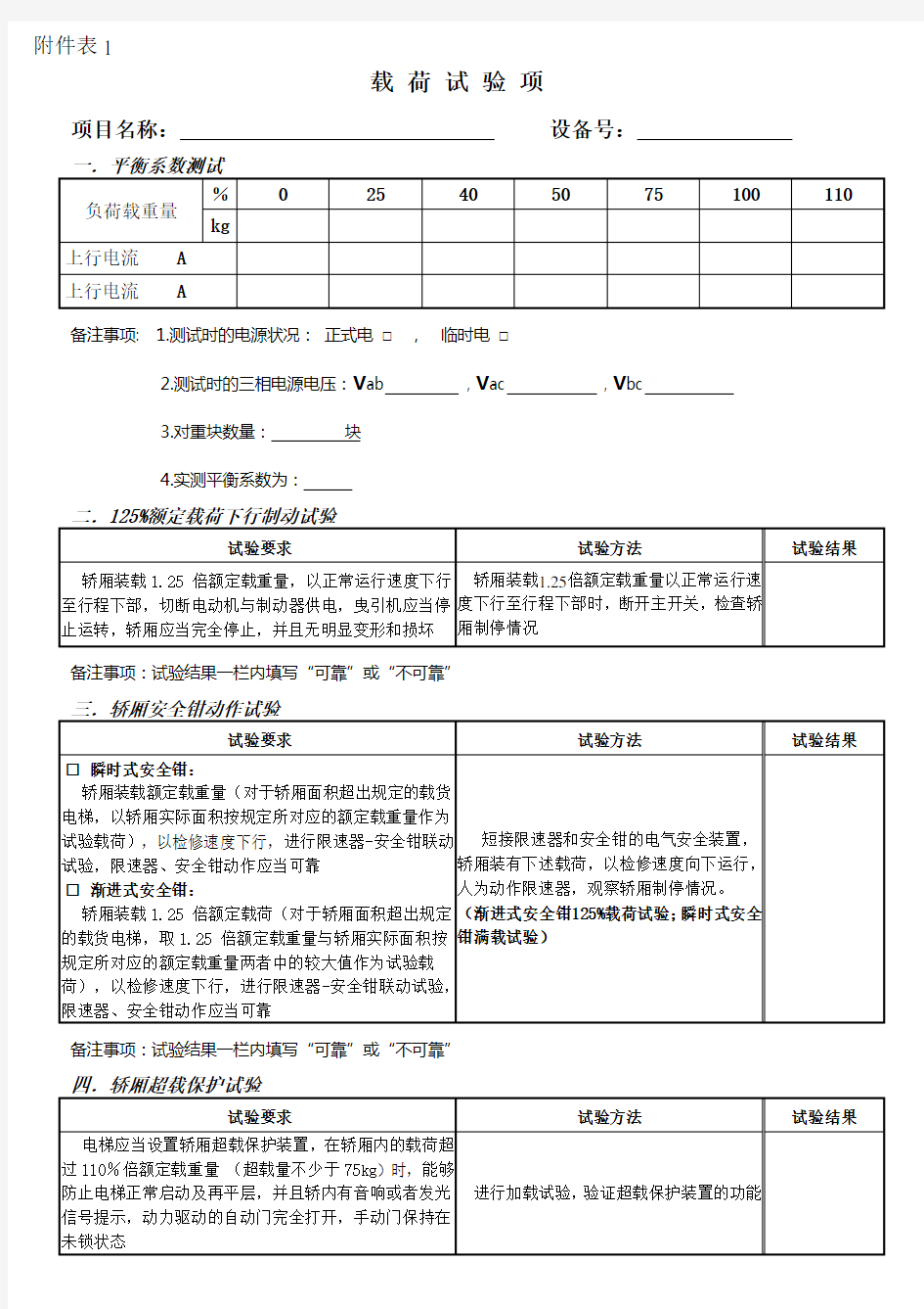 载荷试验测试