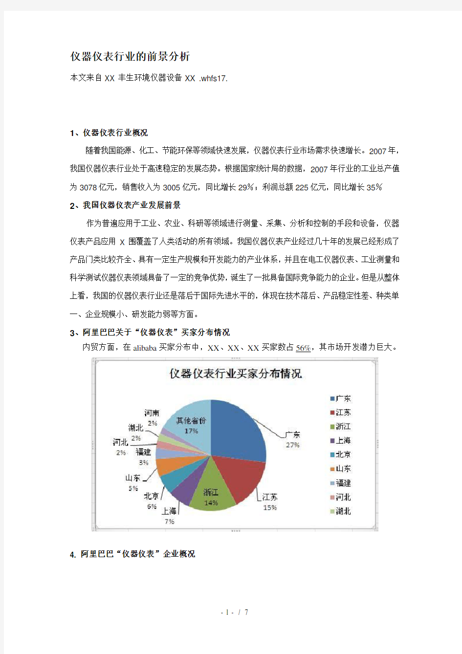 仪器仪表行业的前景分析