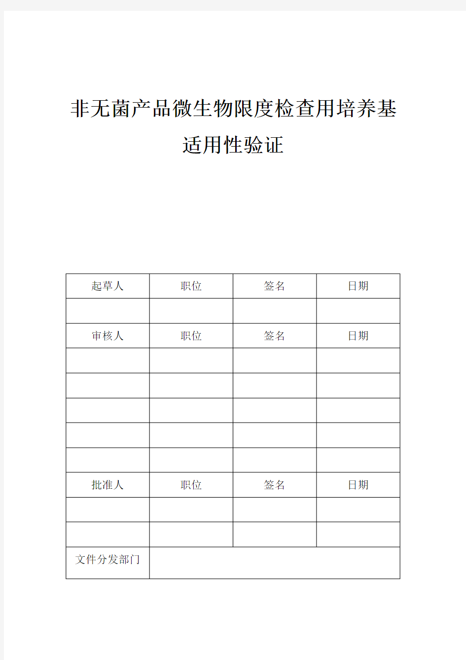 微生物计数培养基适用性验证报告.doc