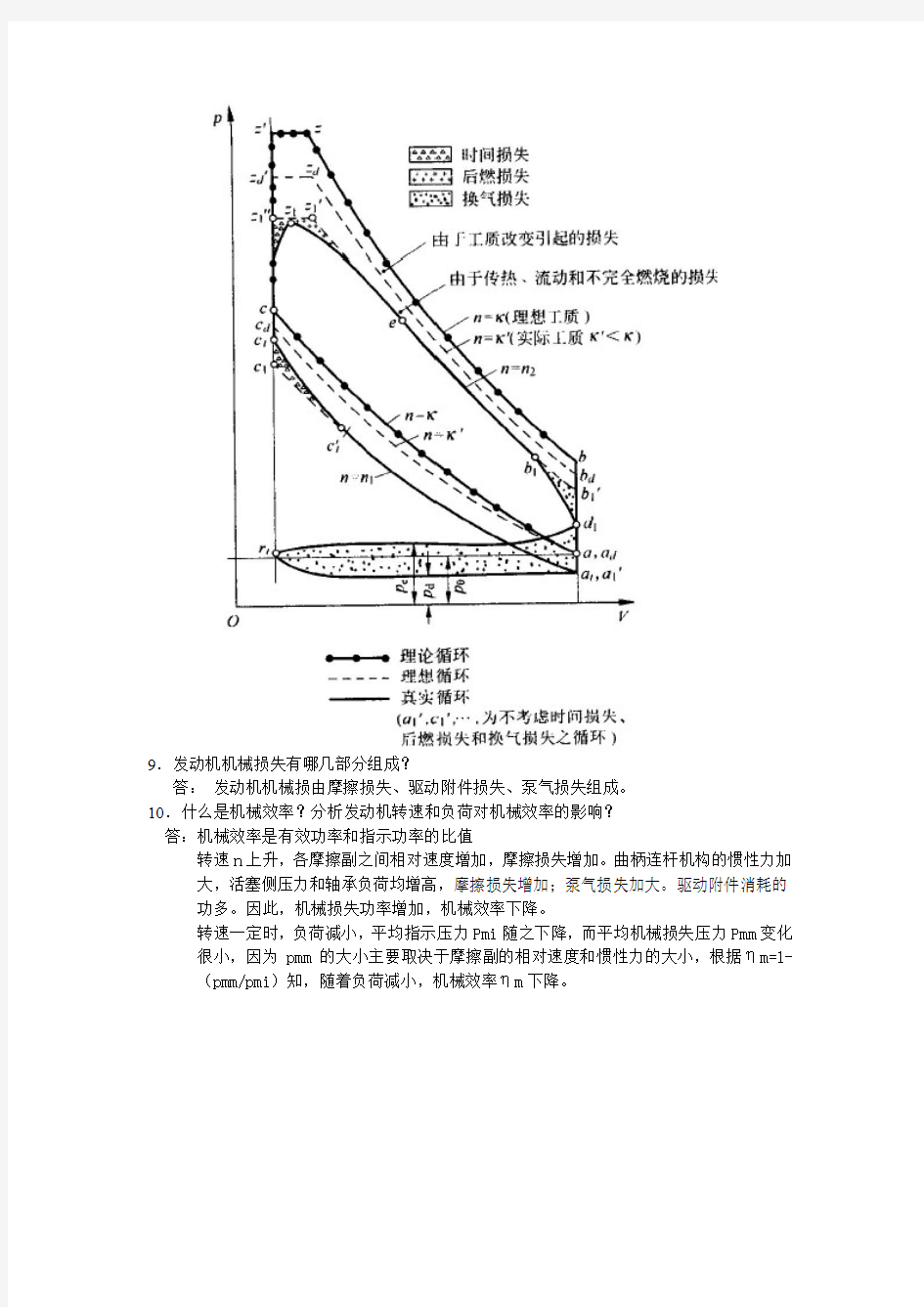 发动机原理期末考试复习题《部分》