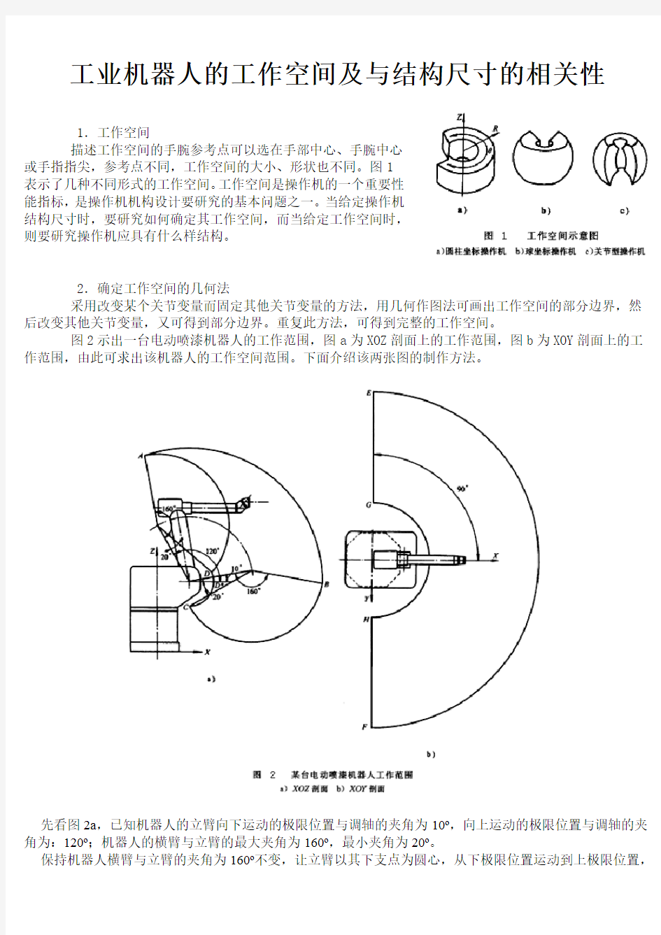 工业机器人的工作空间绘制方法