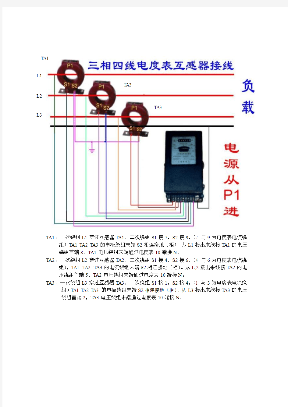 电度表 电流互感器