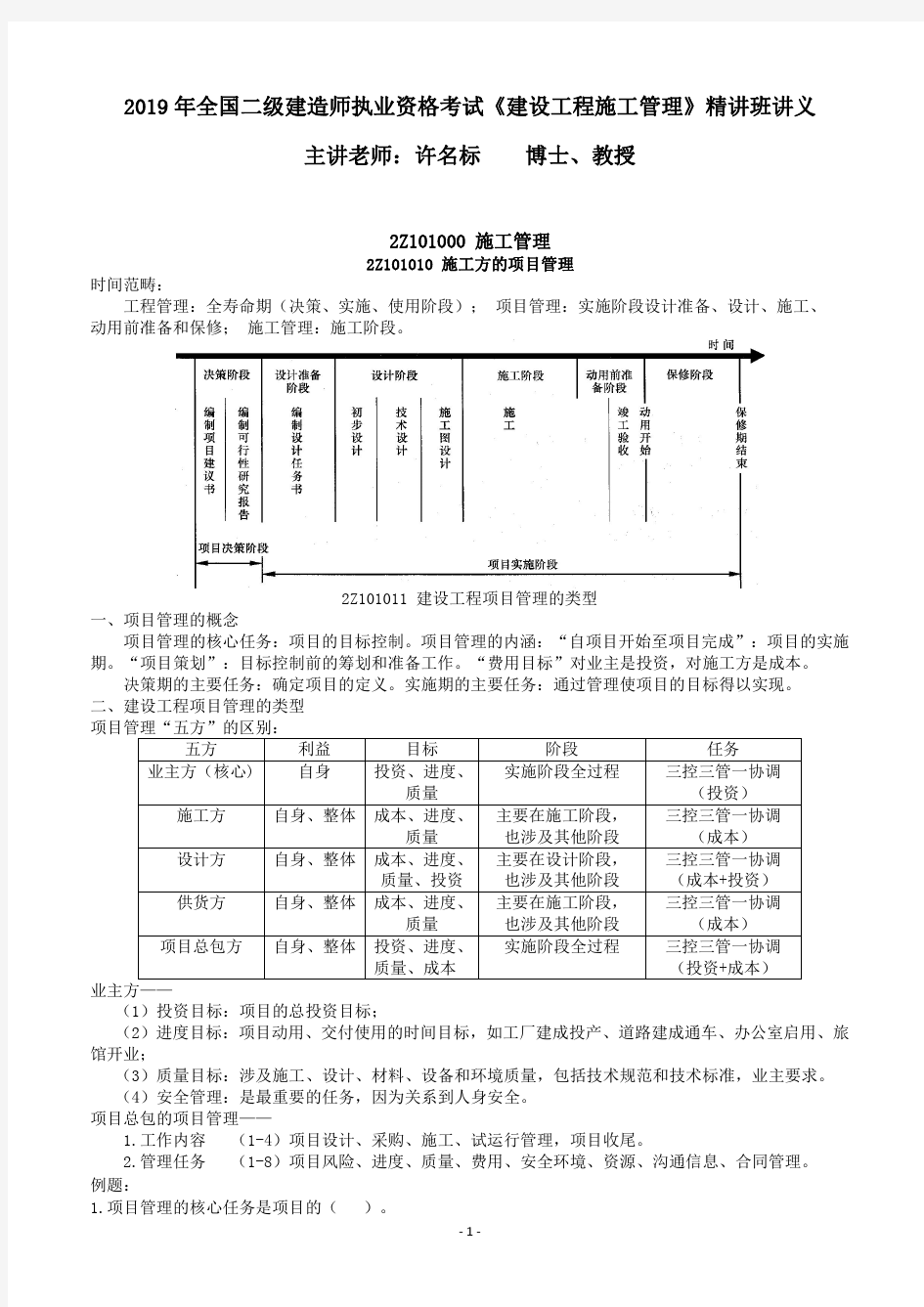 2019二建_施管_精讲_word