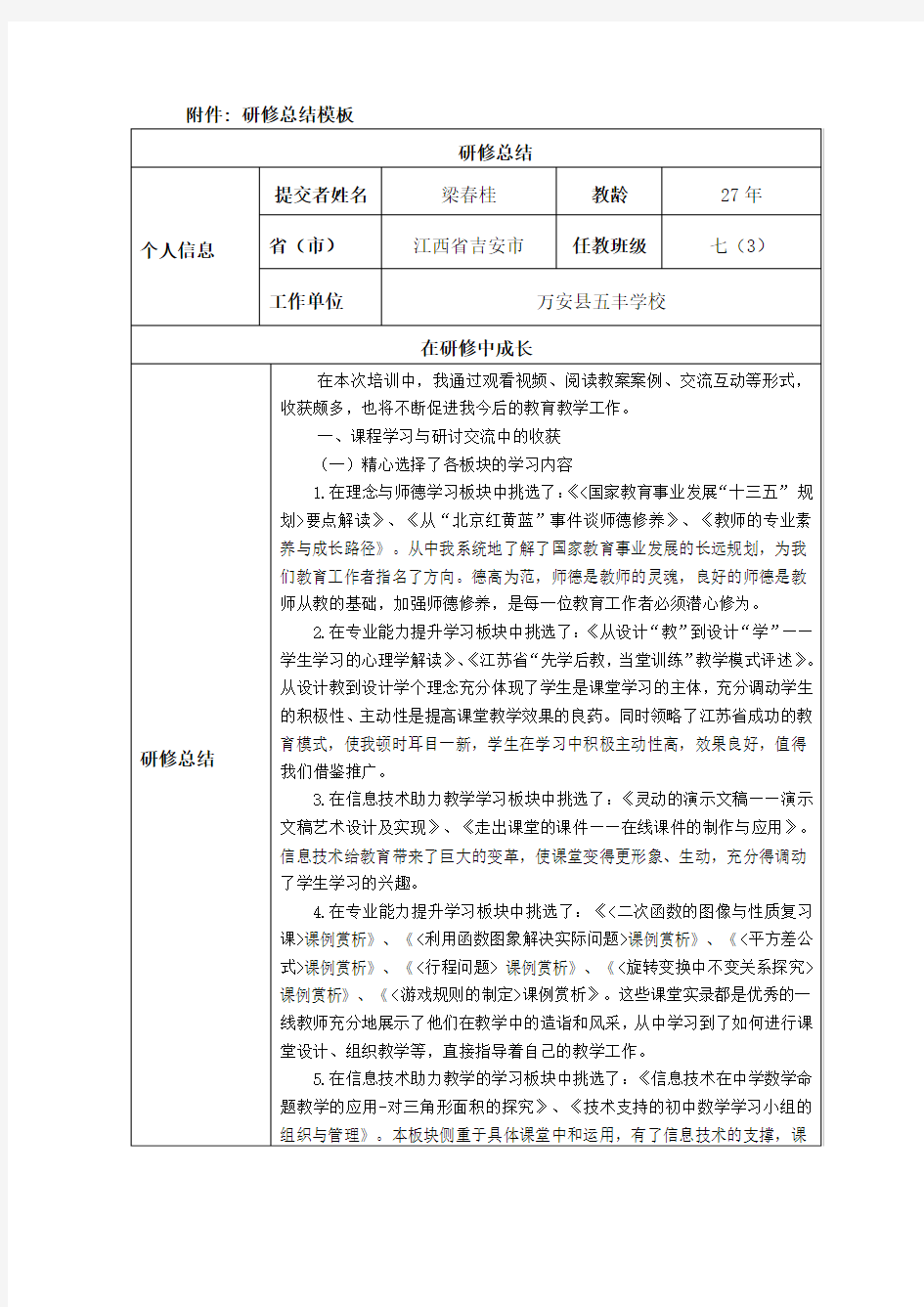 2019年国培网络研修总结