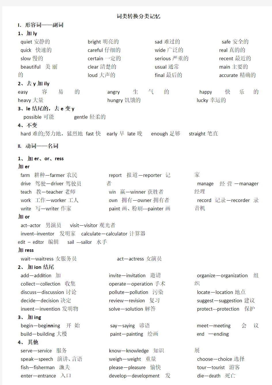 词性转换规律