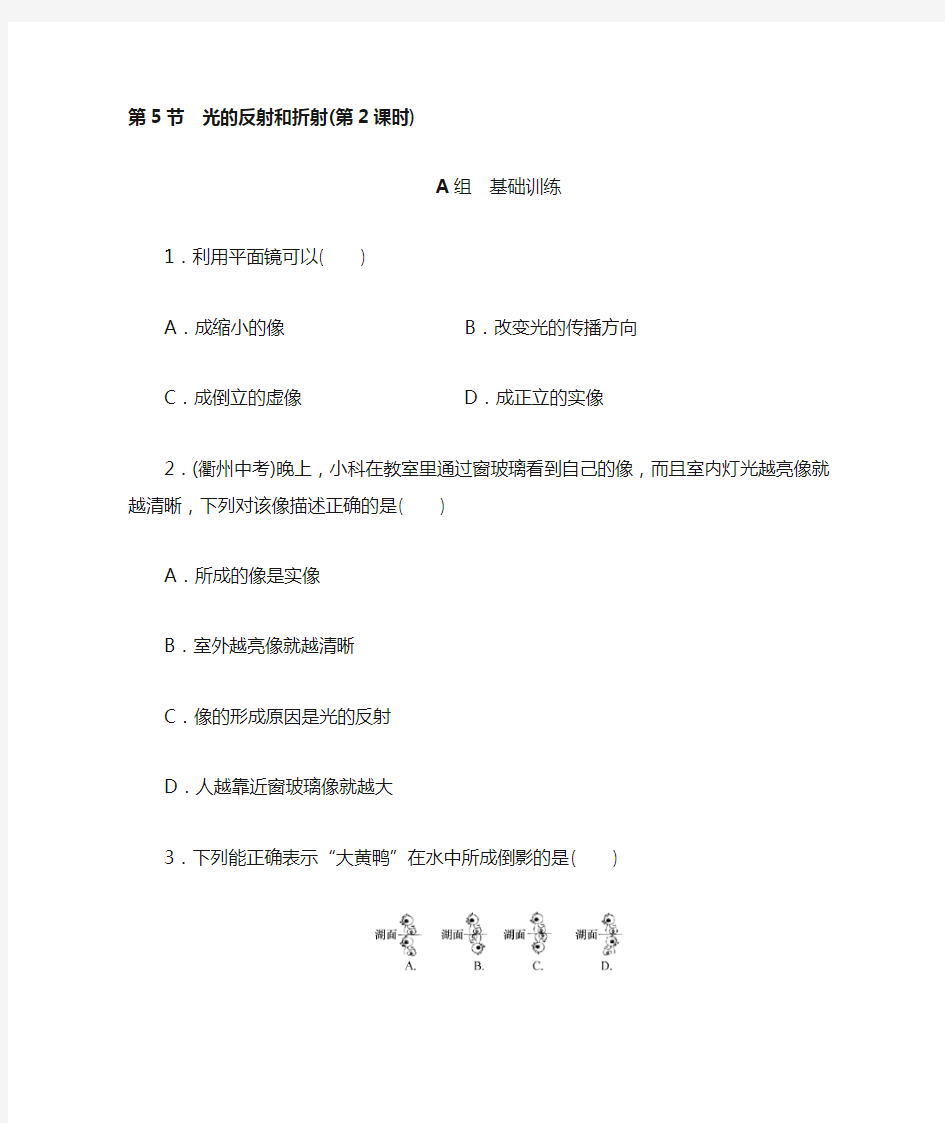 第5节 光的反射和折射(第2课时)