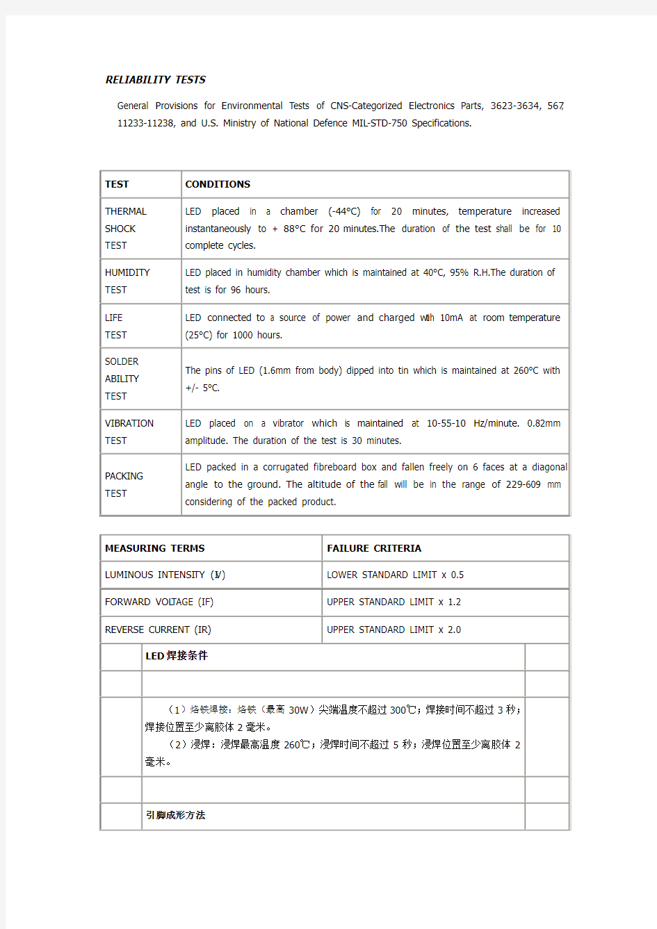 LED焊接方法问题