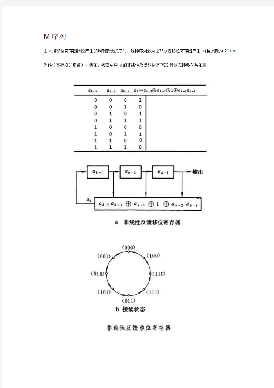 扩频编码M序列和gold序列