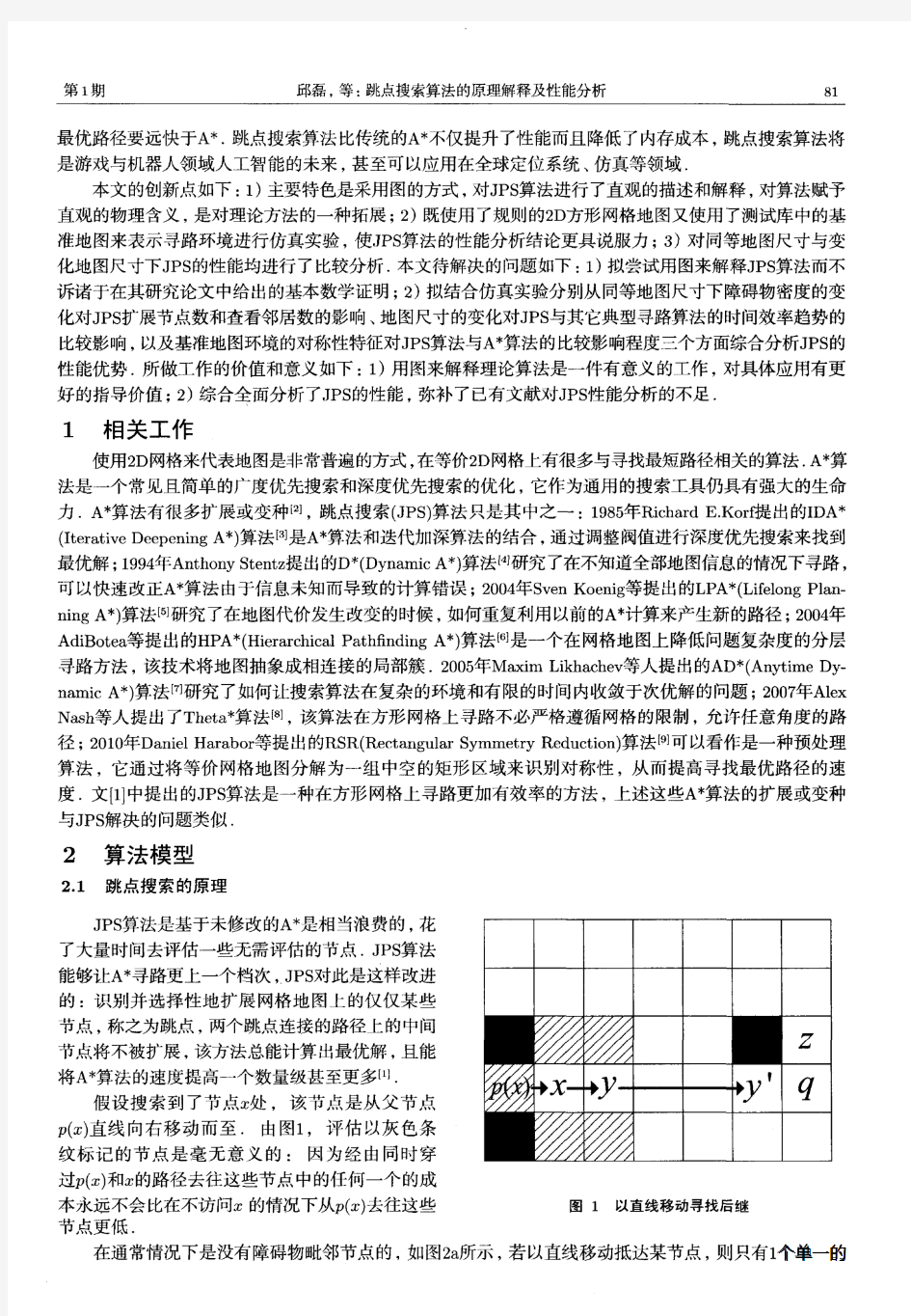 跳点搜索算法的原理解释及性能分析