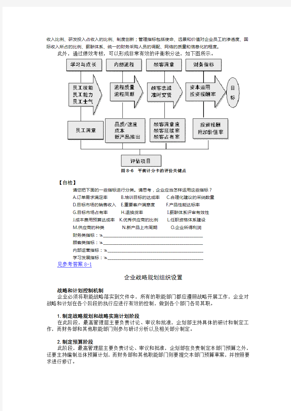 公司职能战略的制定