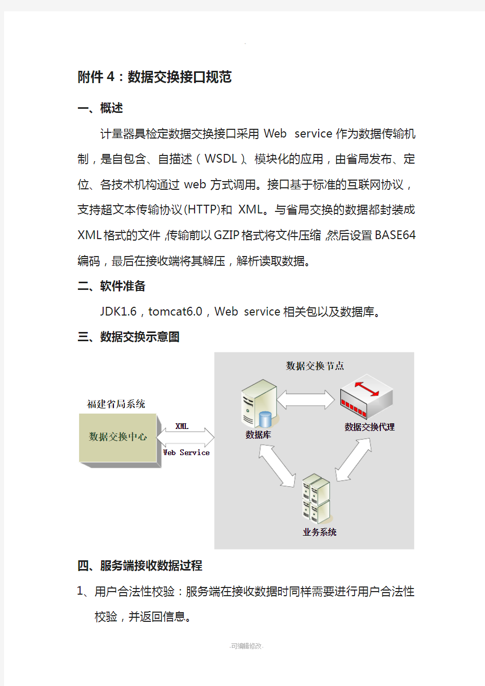 数据交换接口规范