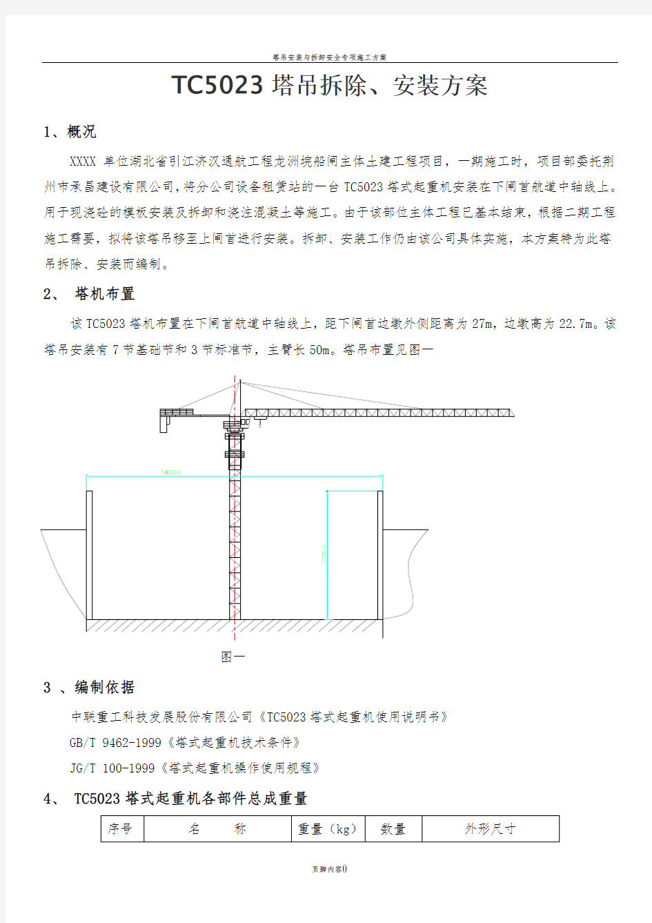 塔吊安装与拆除工程安全专项施工方案..