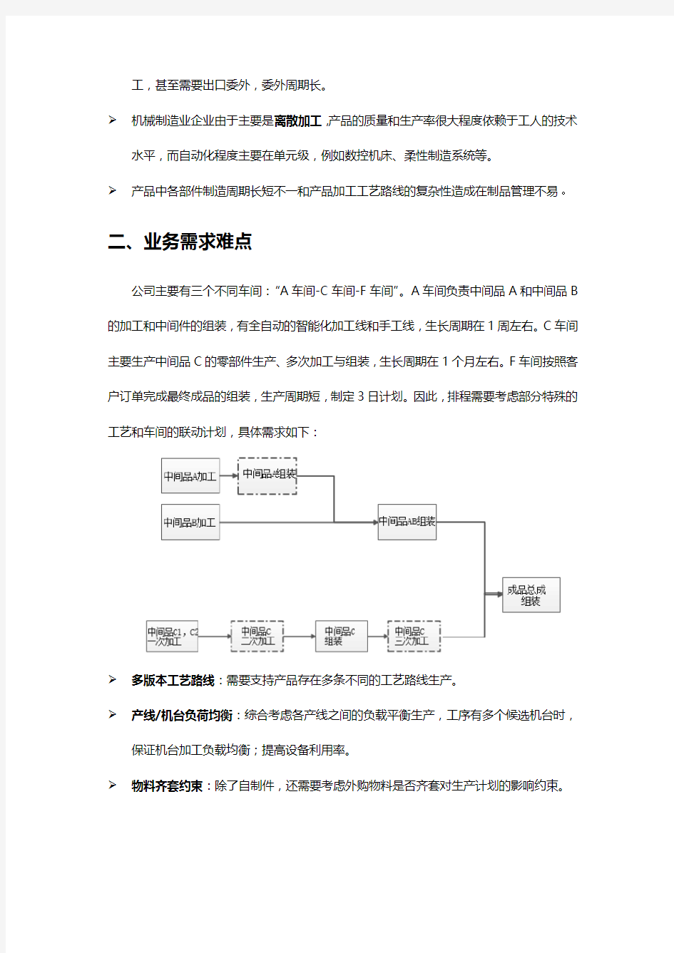 机械加工行业APS生产计划排程应用案例