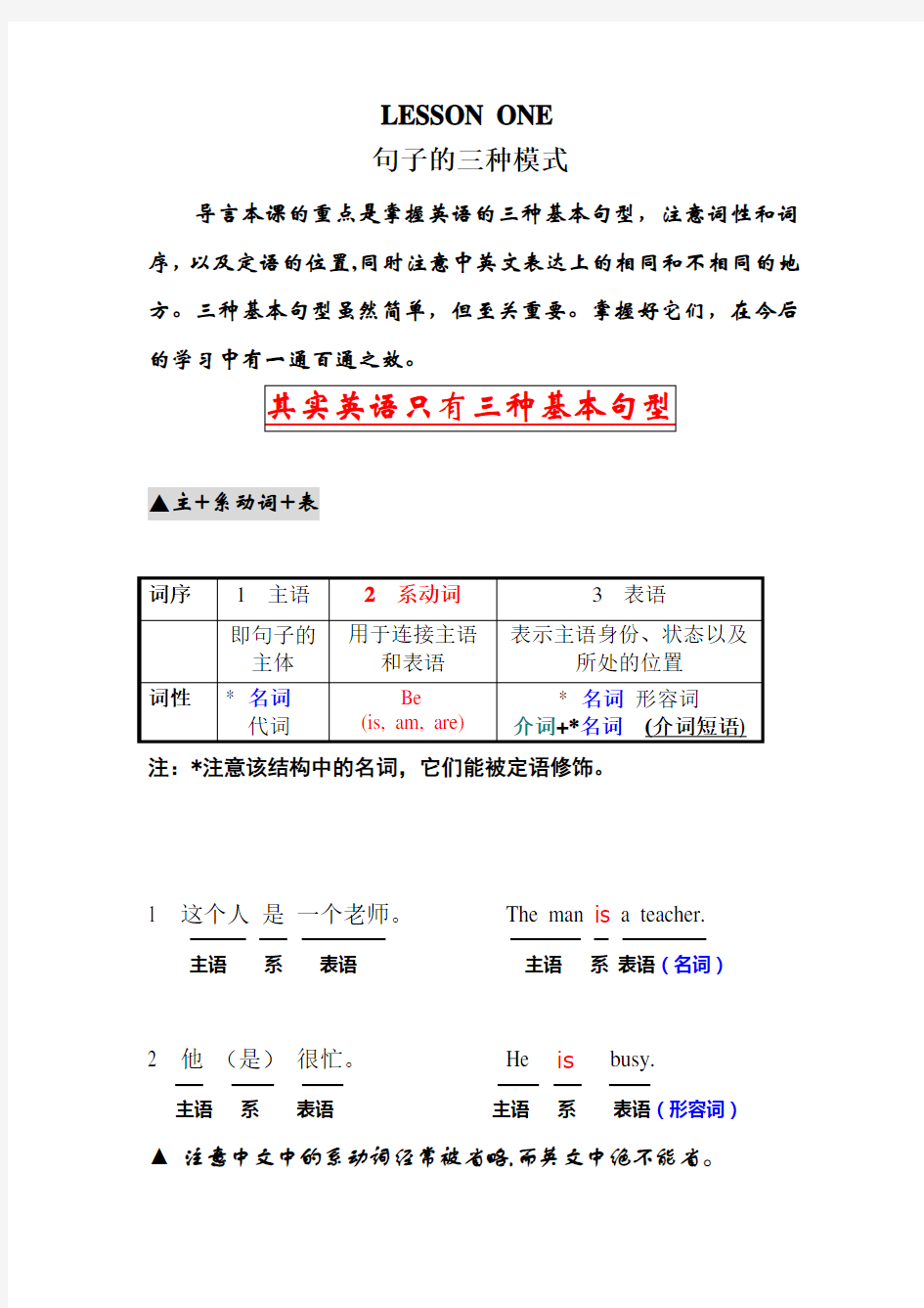 英语语法、句式、简单句子结构(透彻分析)