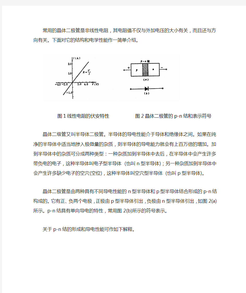 非线性电阻的伏安特性曲线实验