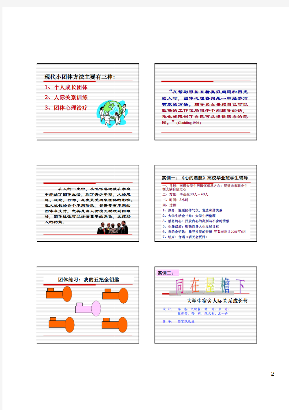 团体心理咨询辅导技术--樊富珉教授ffmGroupCounseling