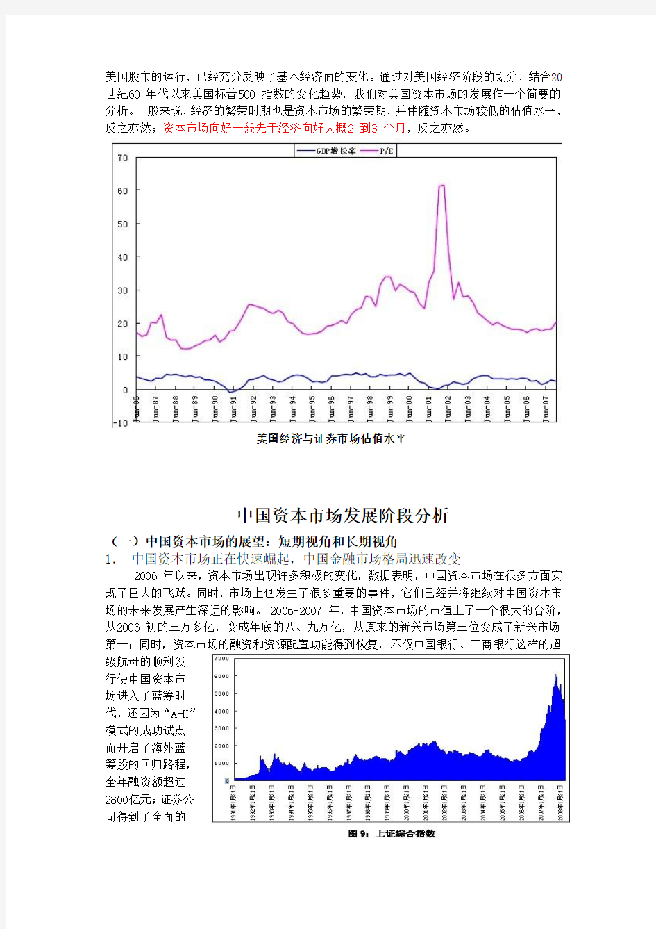 从美国资本市场发展历程看中国股票市场发展(DOC)
