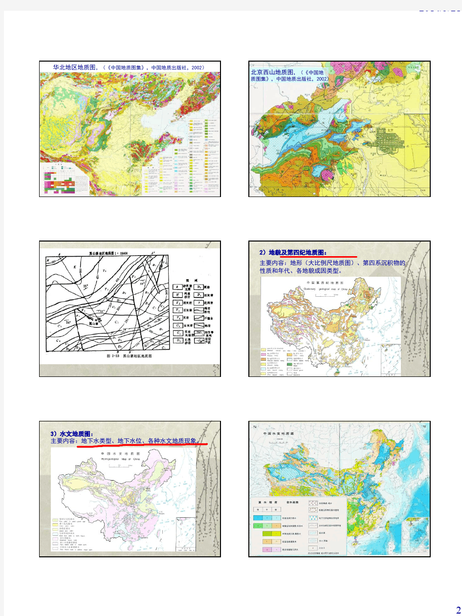 清华大学工程地质-地质图