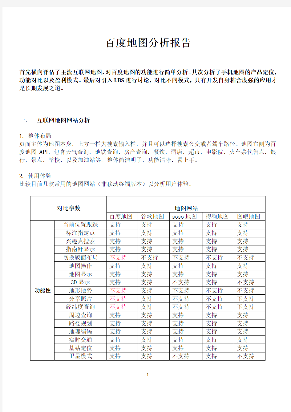 产品分析报告