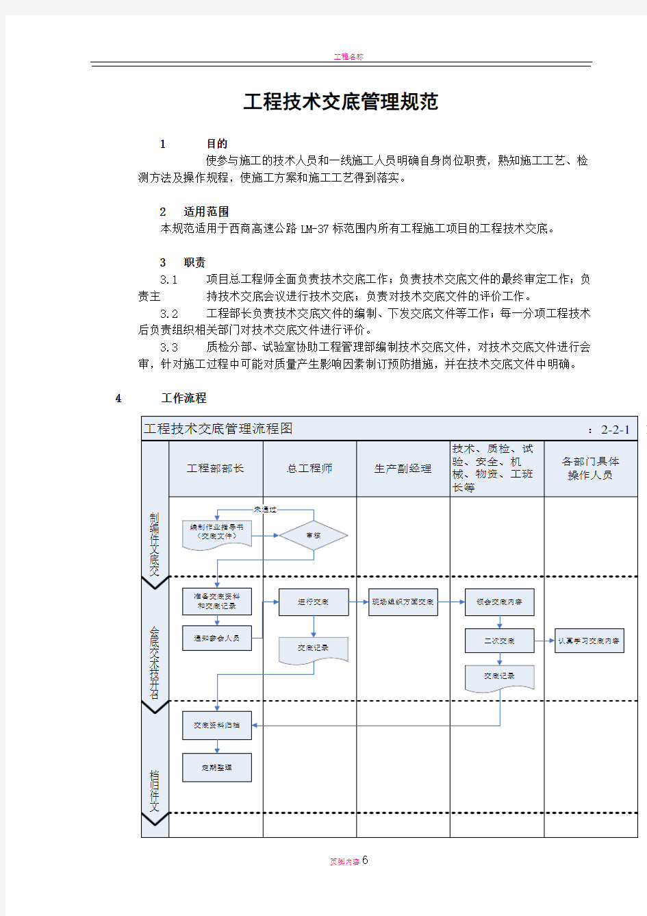 工程技术交底管理规范