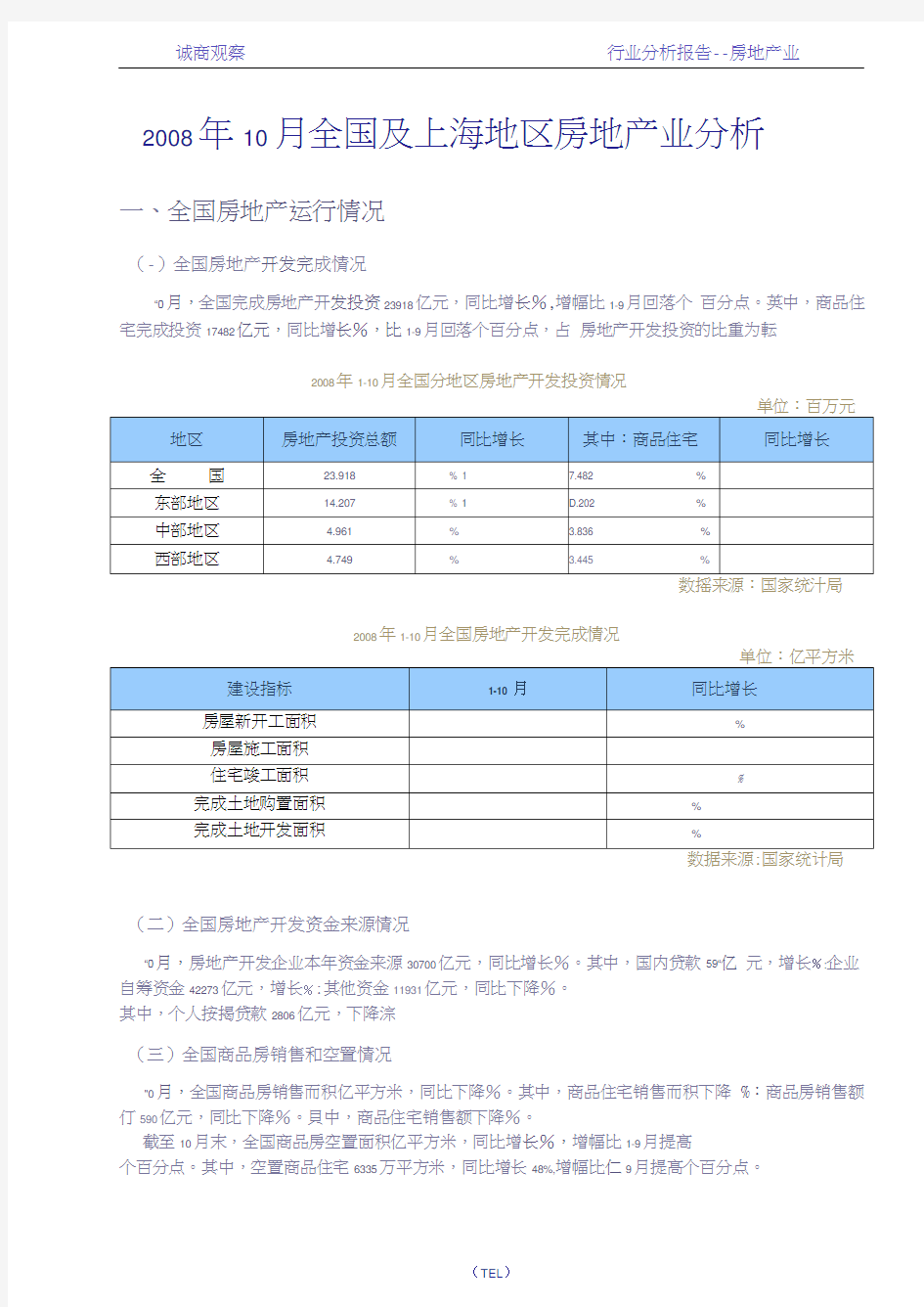 及上海房地产市场研究报告