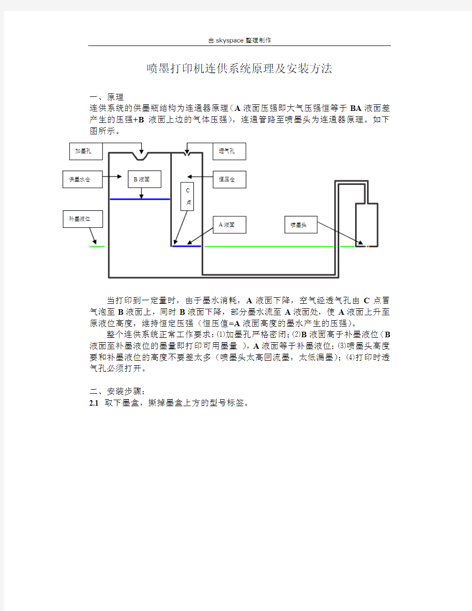 连供系统原理及安装方法