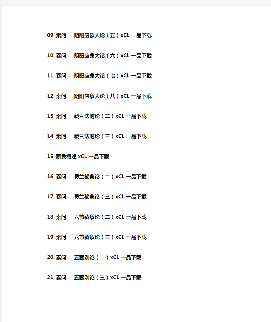 2014王洪图 黄帝内经 教学讲座(1—80全集)