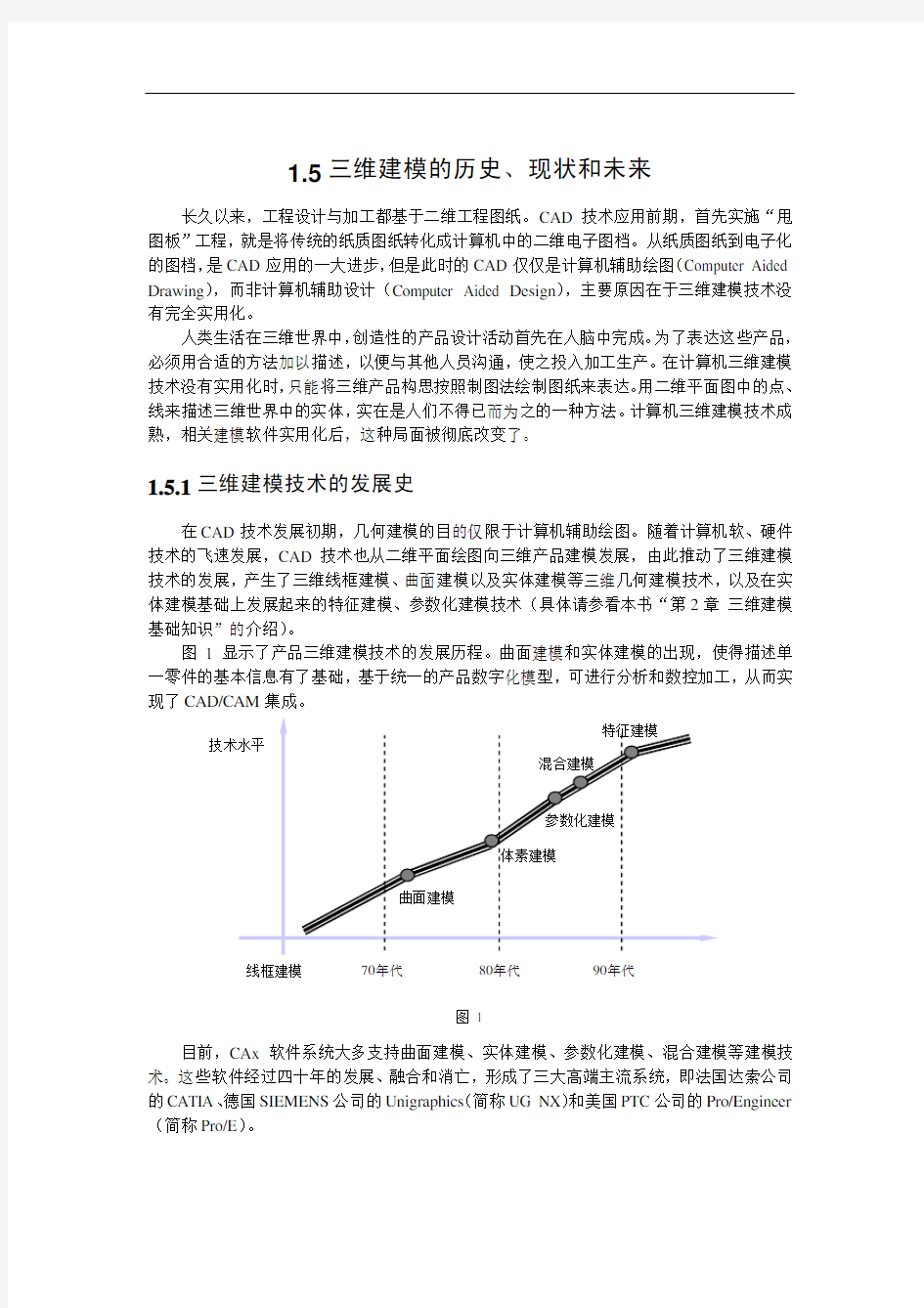 1.5 三维建模的历史、现状与未来