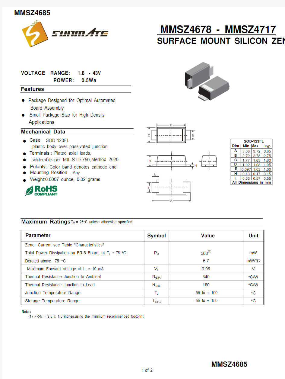 MMSZ4685中文资料