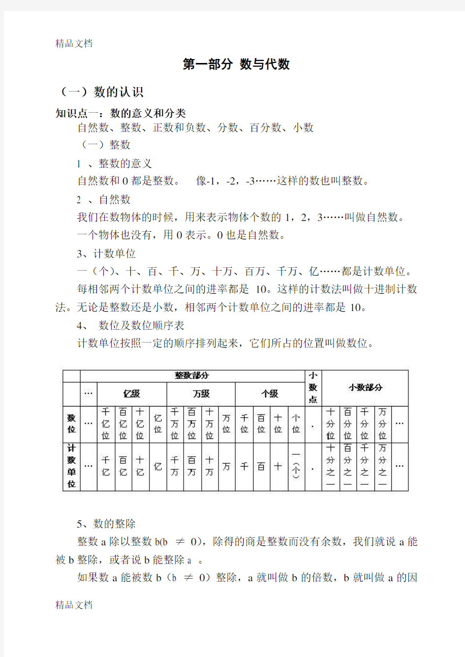 最新青岛版五四制五年级数学下册总复习知识点归纳