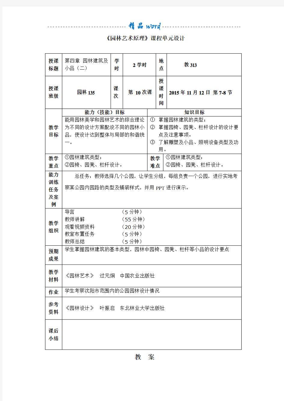 6园林艺术构图法则