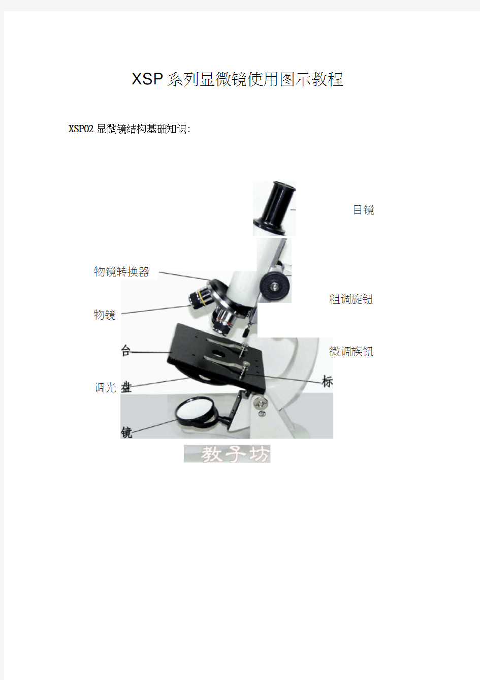 XSP显微镜使用图示教程(20210203101516)