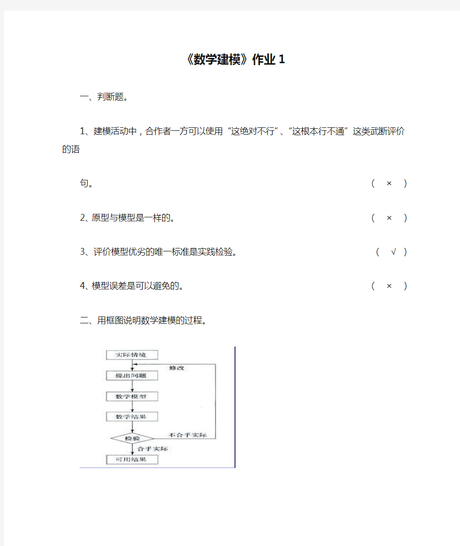 《数学建模》作业1