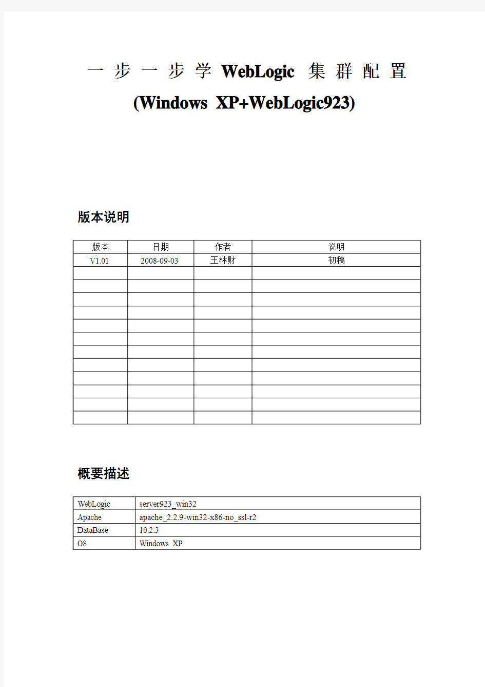 一步一步学WebLogic集群配置(Windows环境)