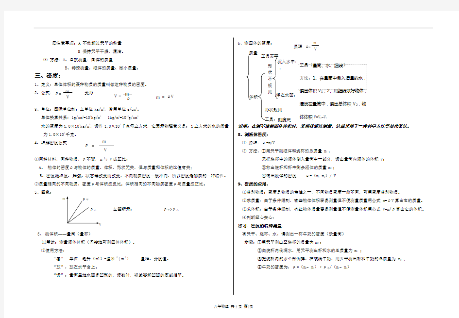 八年级物理上册第二章知识点总结