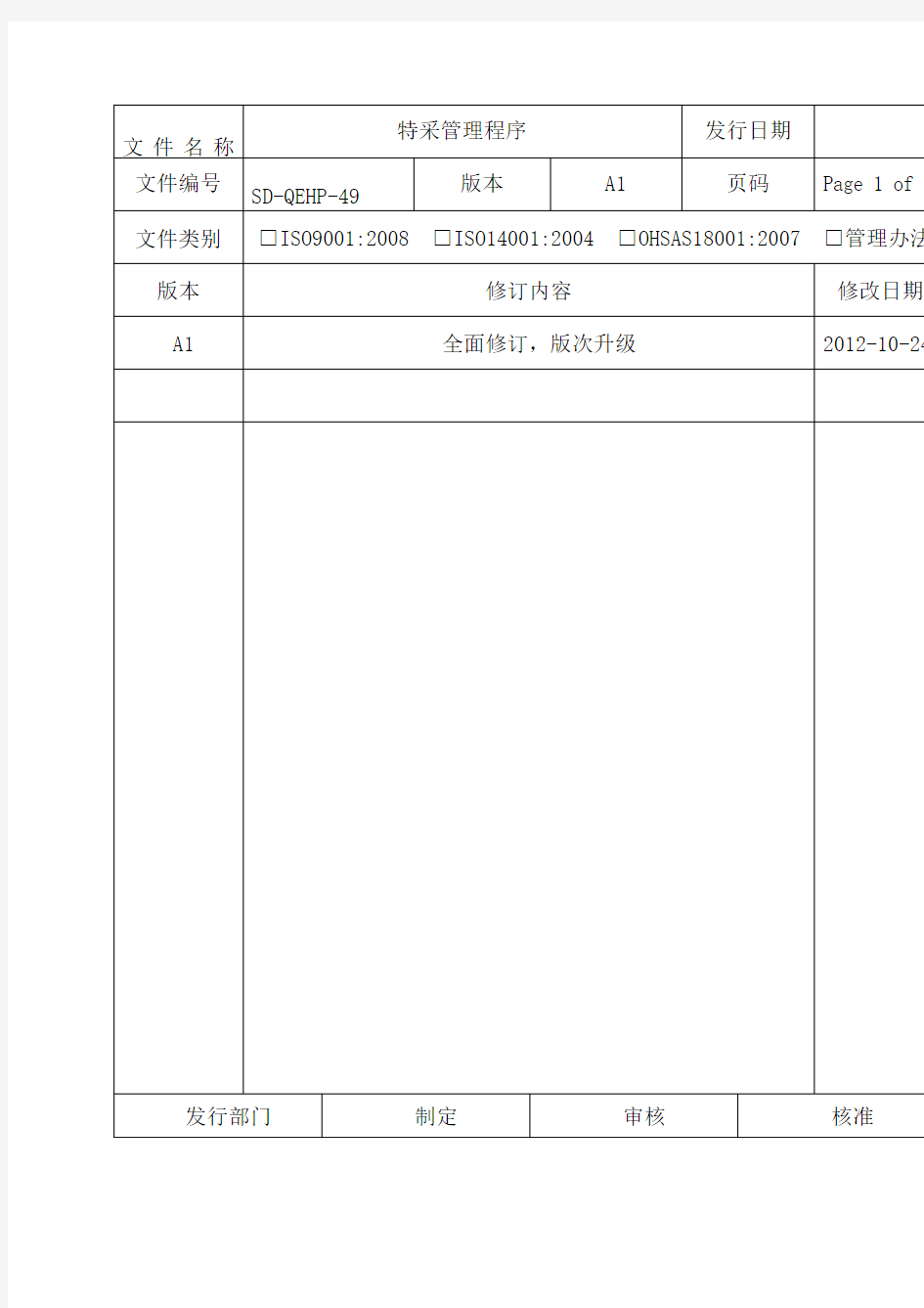 出货特采管理流程