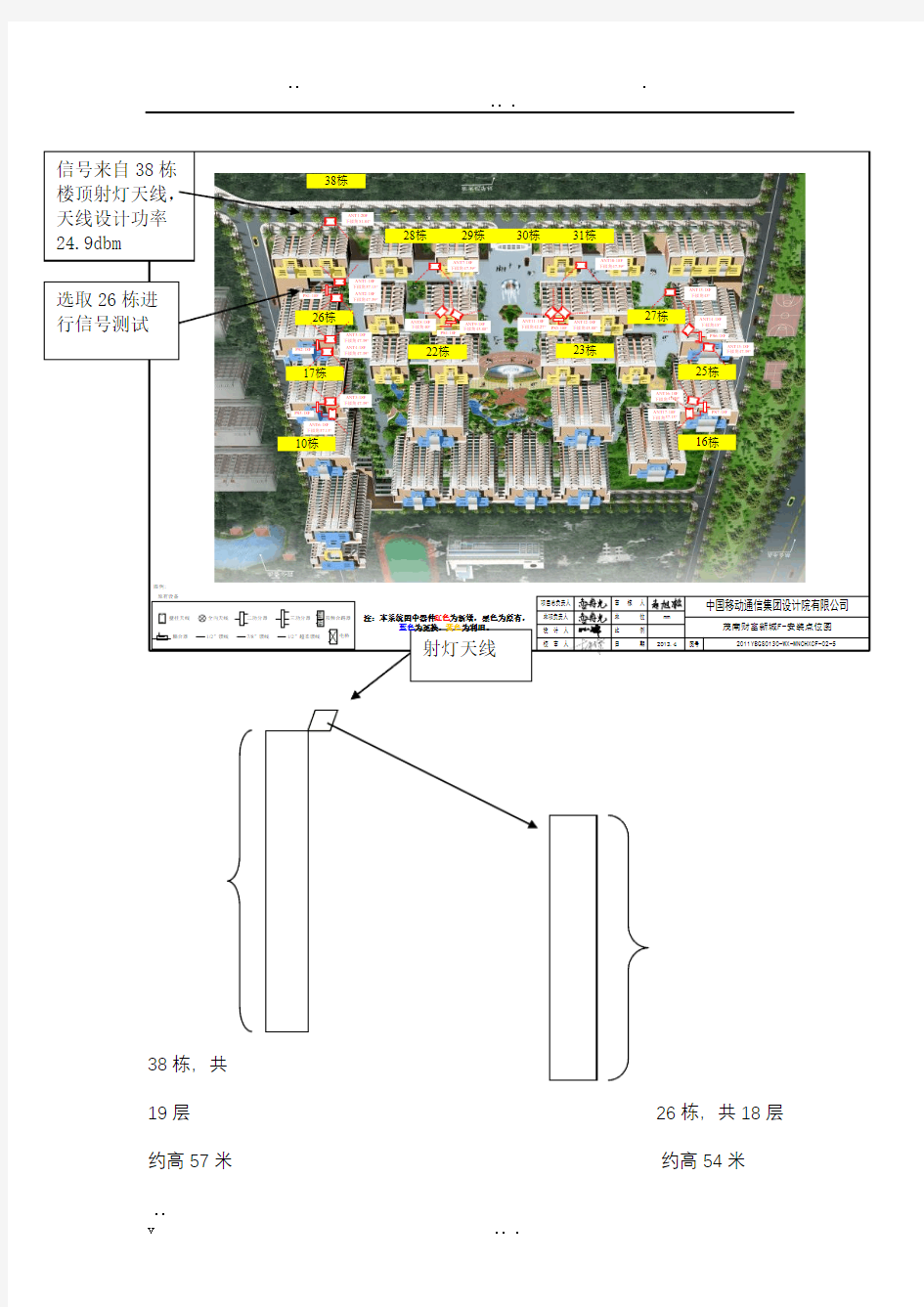 射灯天线覆盖效果测试报告(室外向下对打)--钟陈生