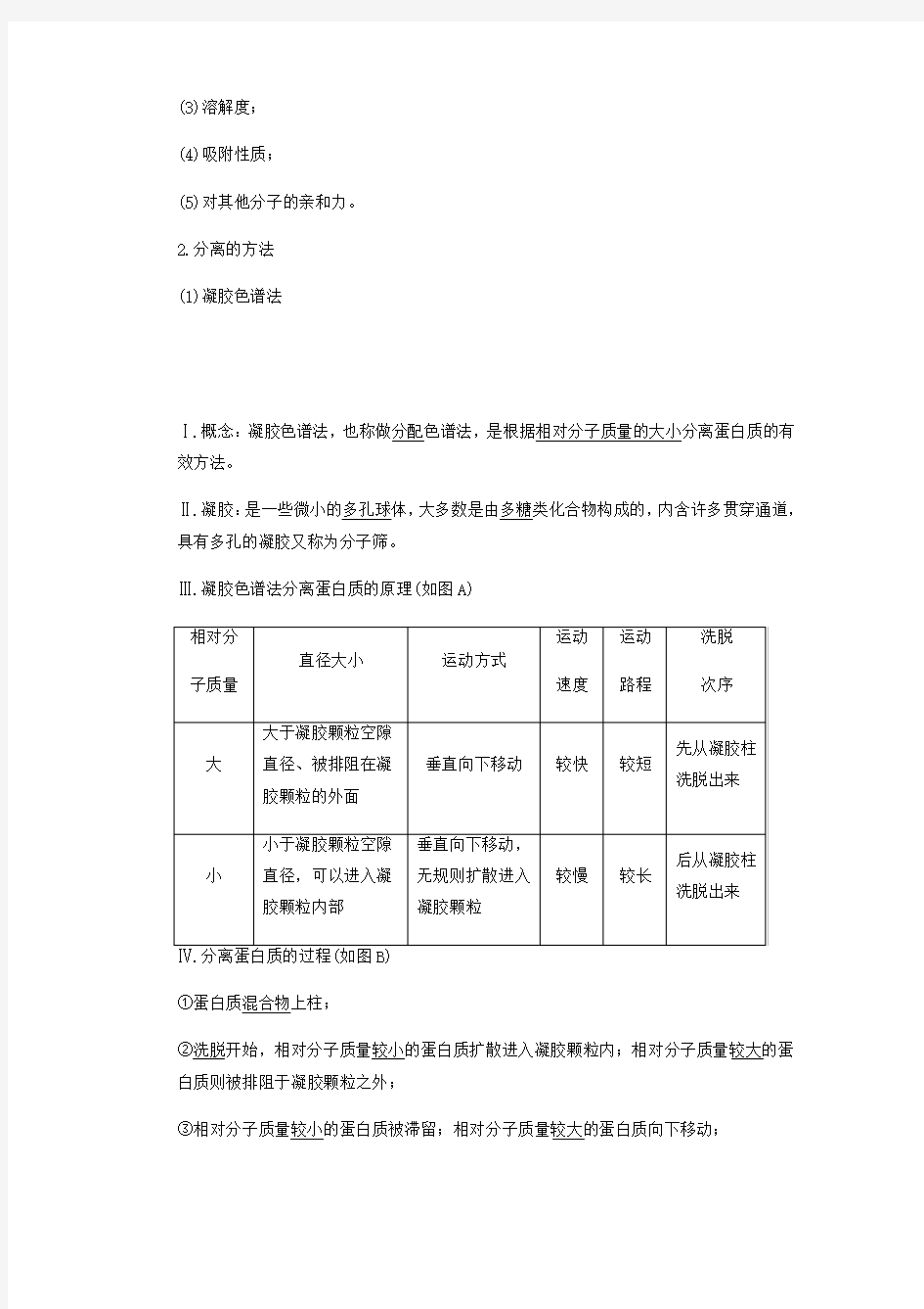 血红蛋白的提取和分离基础知识