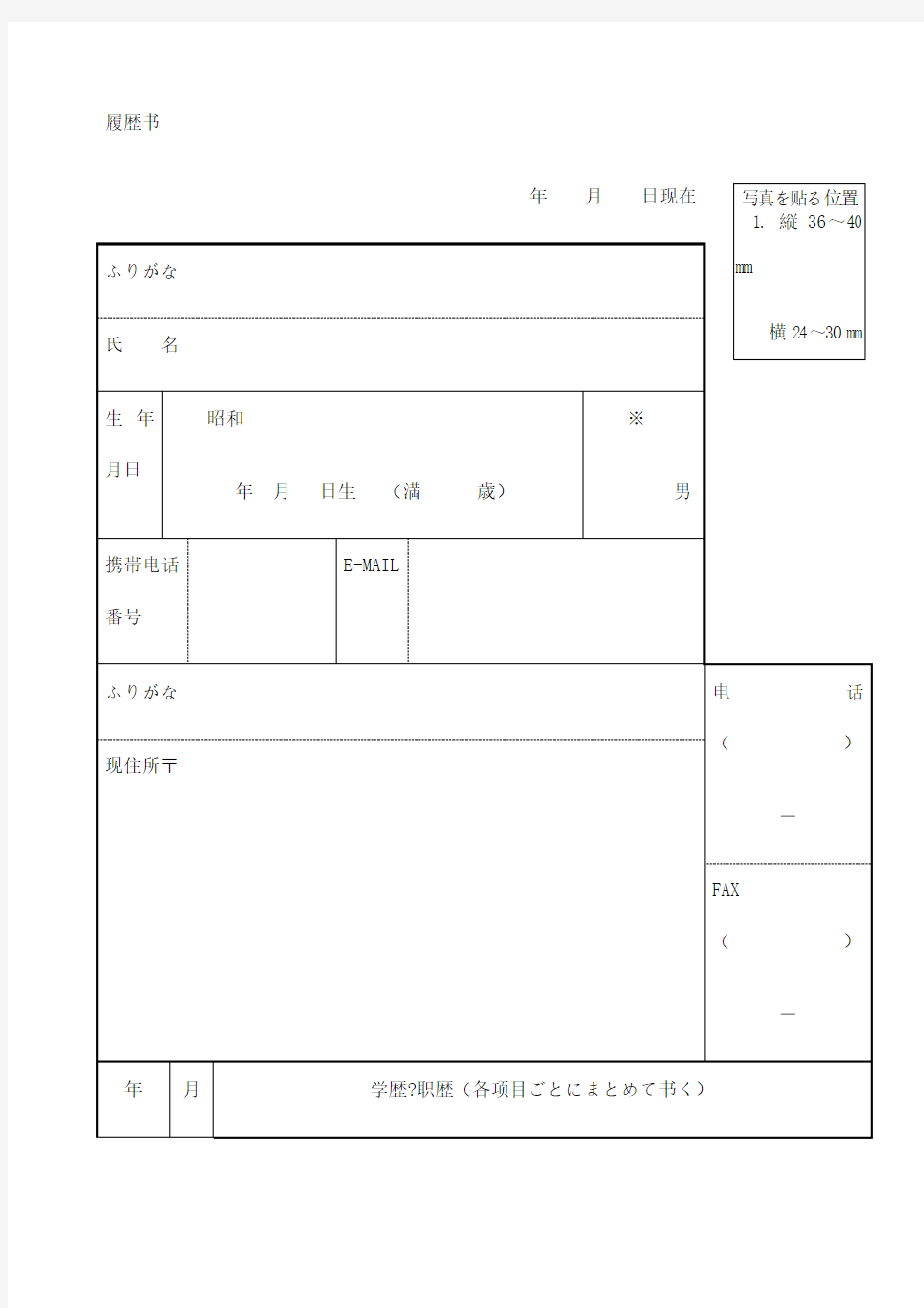 日本履历书