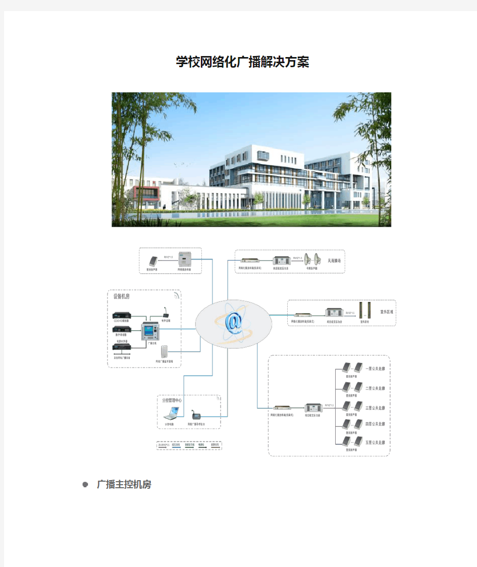 学校网络化广播解决方案