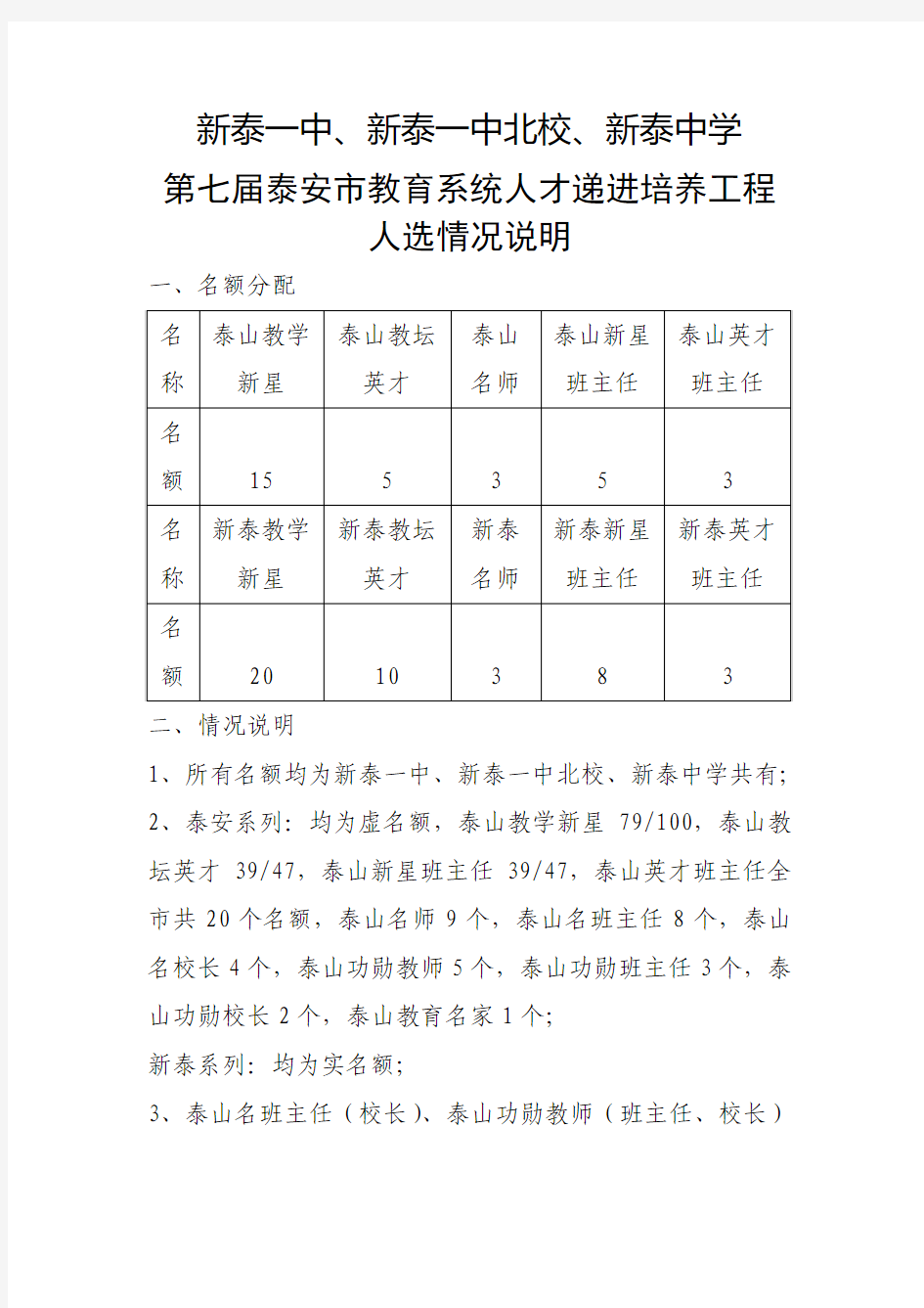 新泰一中、新泰一中北校、新泰中学