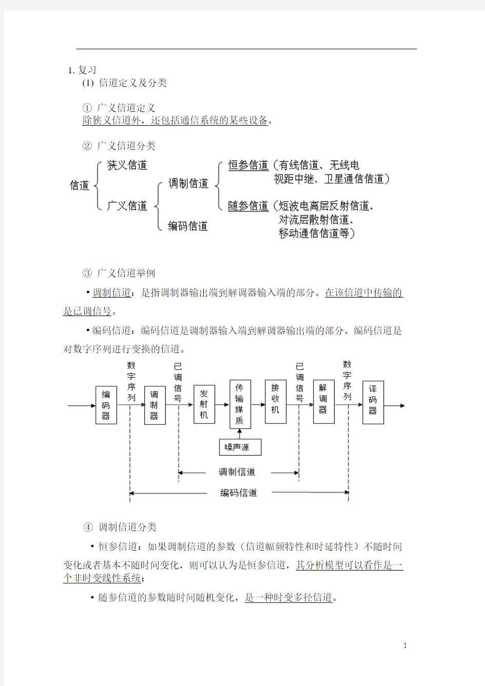 通信原理II第2次课课件(2016)资料